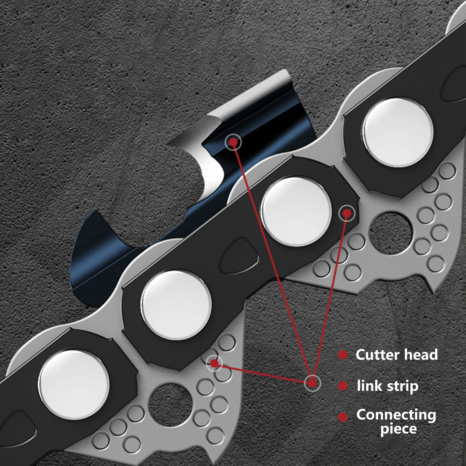 Chainsaw Chain Replacement 325 Size 8 Links Chainsaw Blade with Joiner Links for Wood Cutting Chainsaw Replacement Chain with