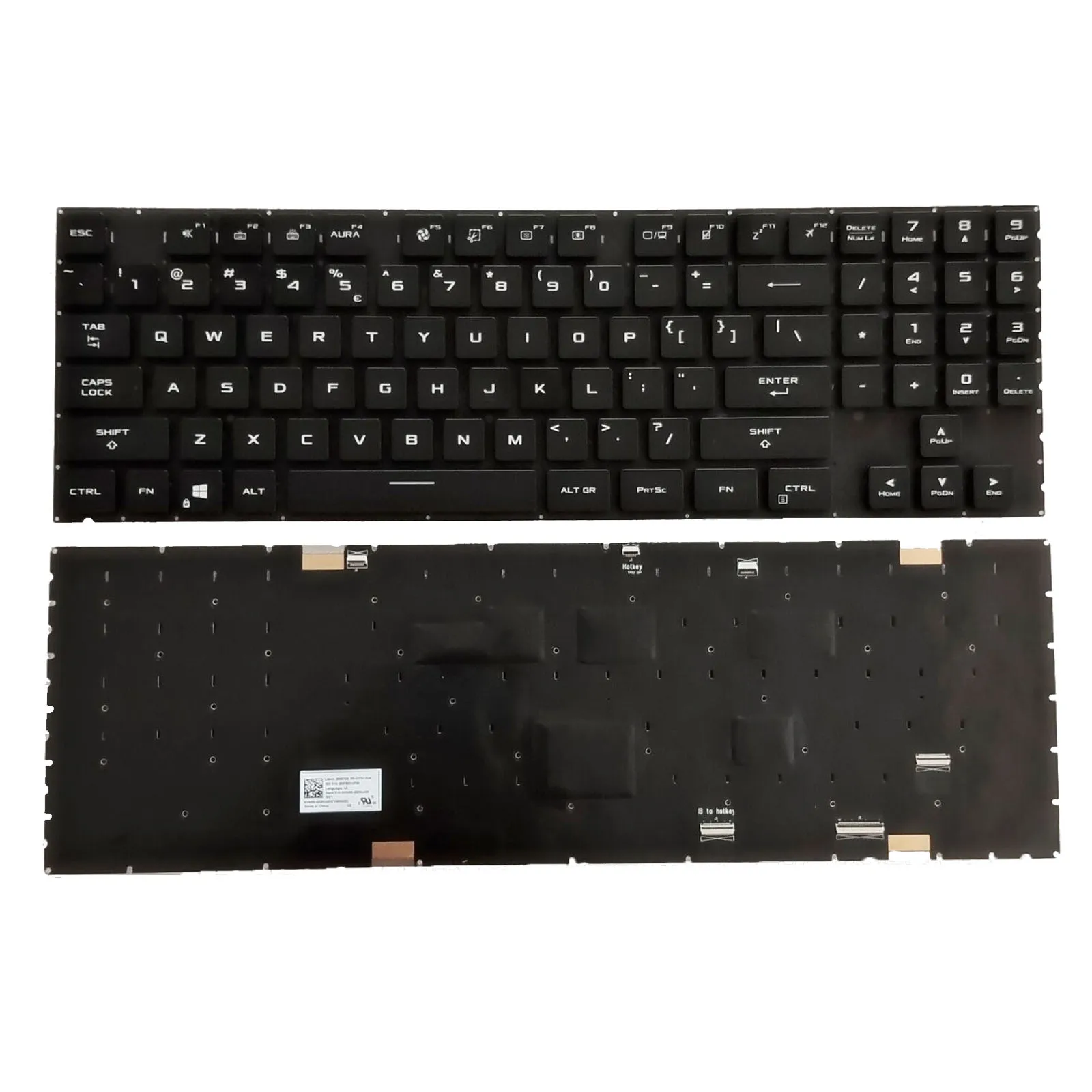 

US Backlit Laptop Keyboard New for ASUS ROG Strix Scar 17 G733ZX G733ZS G733QX G733CX G733ZW G733QSA G733QS G733QR G733QM 2021