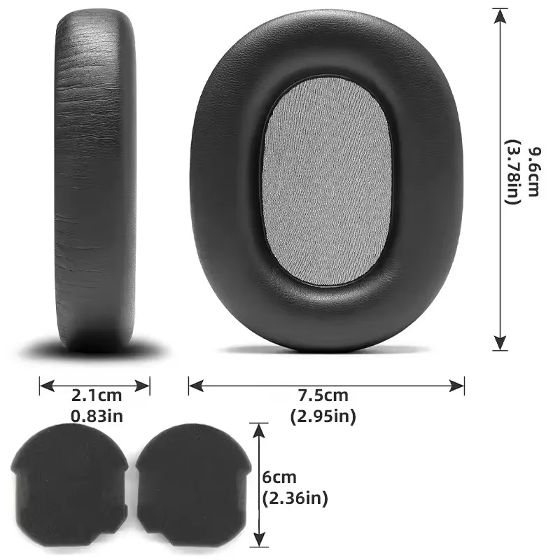 Almohadillas de repuesto para auriculares Sony WH 1000XM5, accesorios, almohadillas para auriculares, piezas de reparación de almohadillas para los oídos, cuero proteico