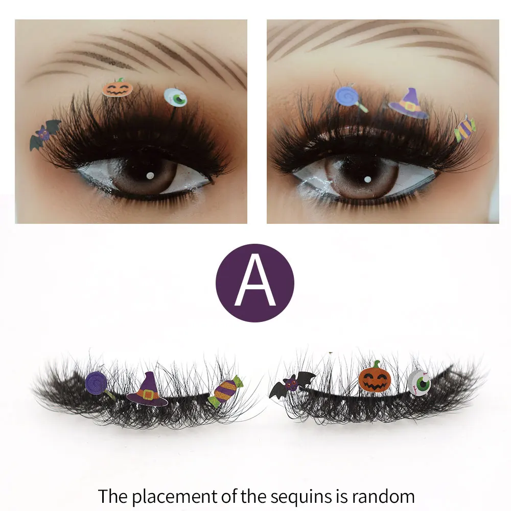 HBZGTLADMacaron Butterfly Glitter False Eyelashes with Curling Russian Lift for Halloween And Christmas Festive Makeup One Pair