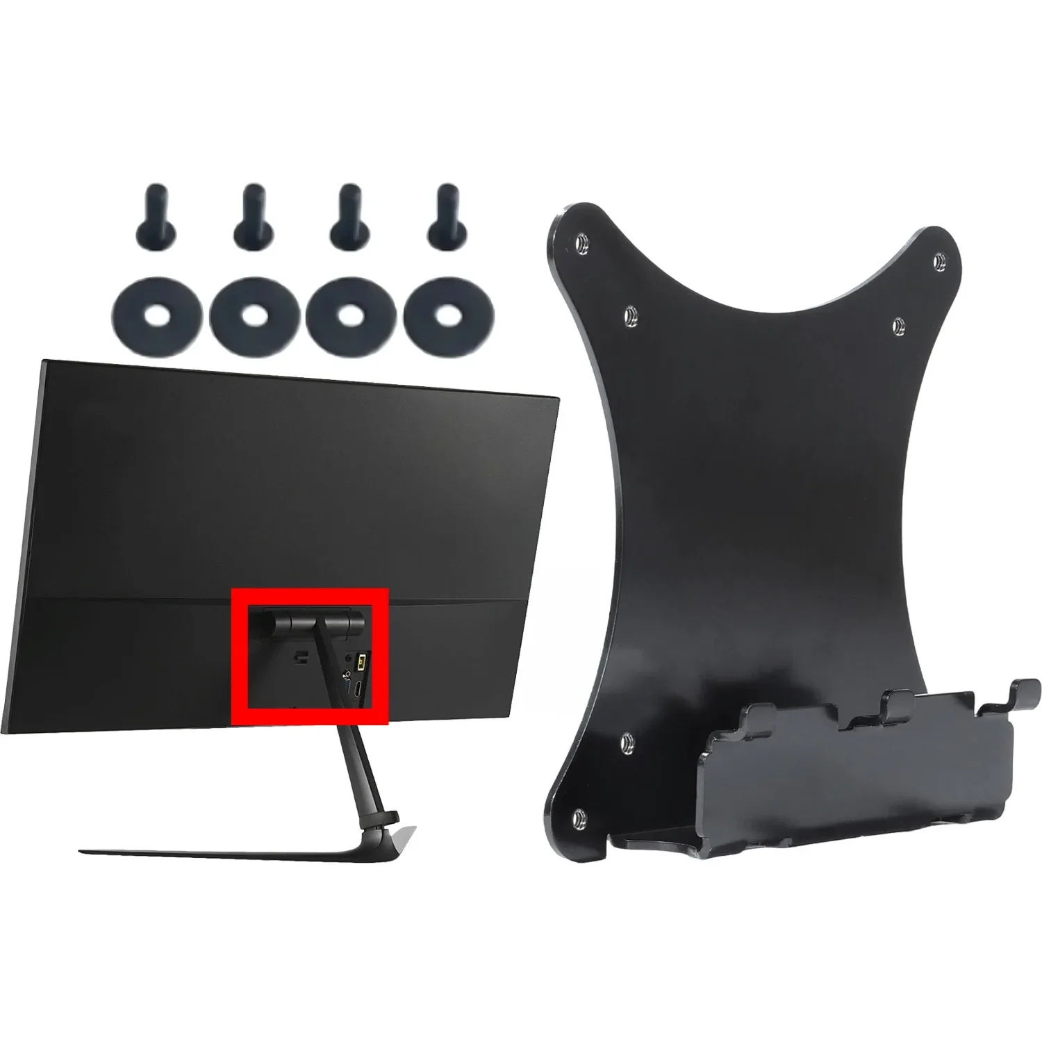 

Совершенно новый для Lenovo X-Series X27q-10 L-Series L27q-10 L27q-20 Настенное крепление для мониторов 75x75 100x100 Адаптер VESA для мониторов