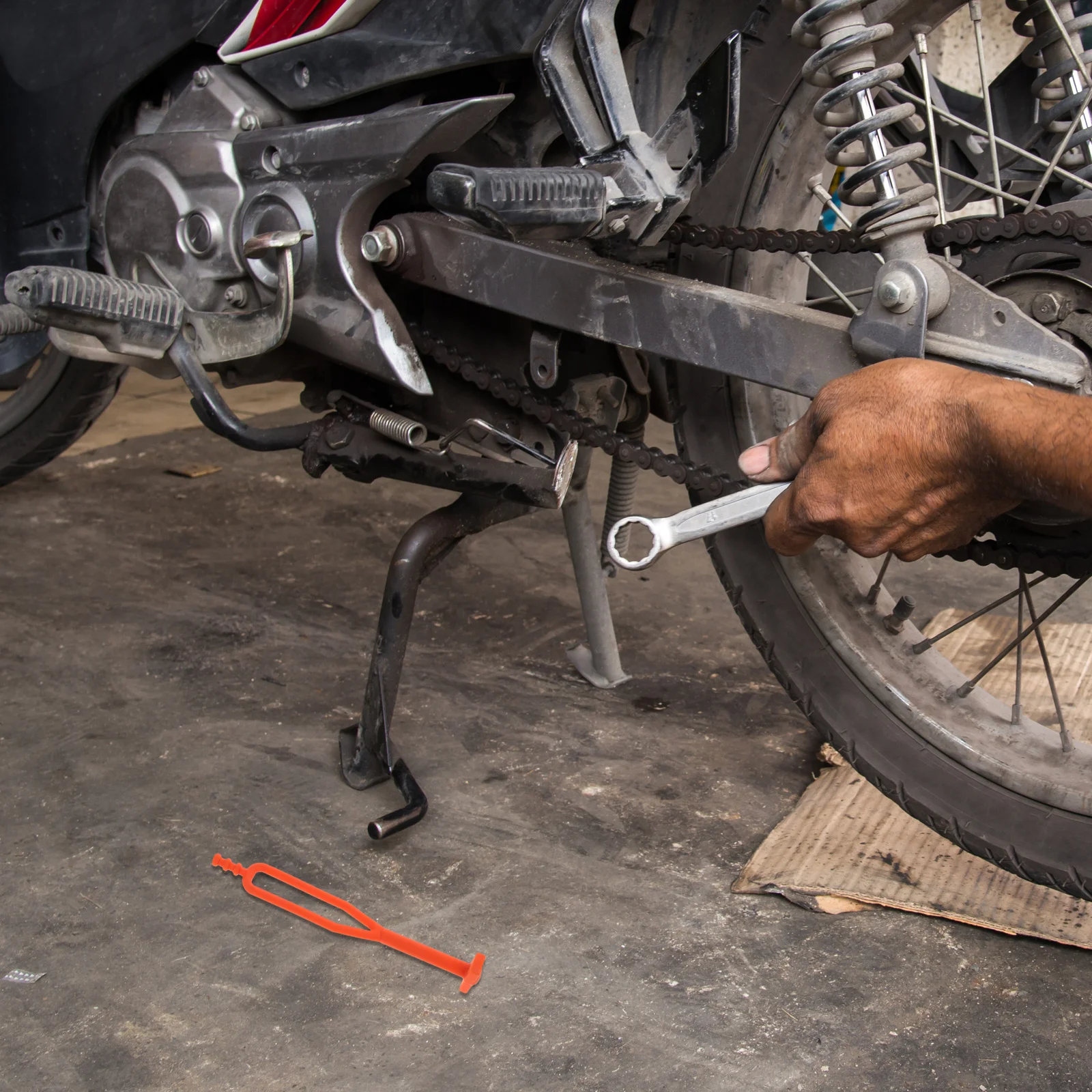 

Motorcycle Side Stand Rubber Strap Replacement Kickstand Accessory For Electric Scooter Parts Durable Foot Stand Support