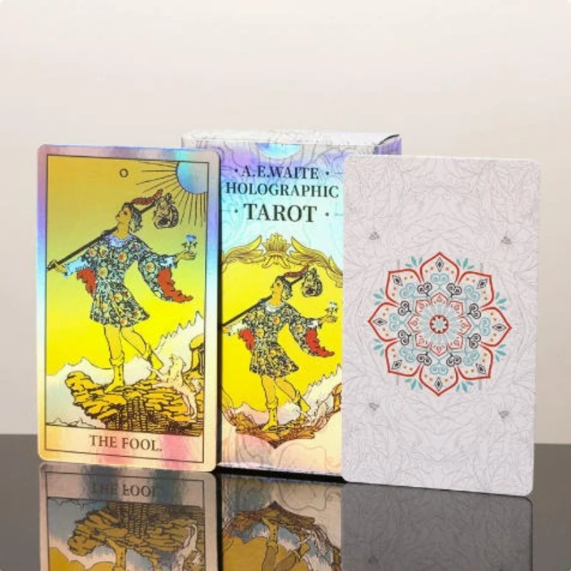 Tarot Oracle 78 cartes spécialement conçues, jeu de cartes de divination du destin pour divertissement familial, jeux de vacances, cadeaux de Noël