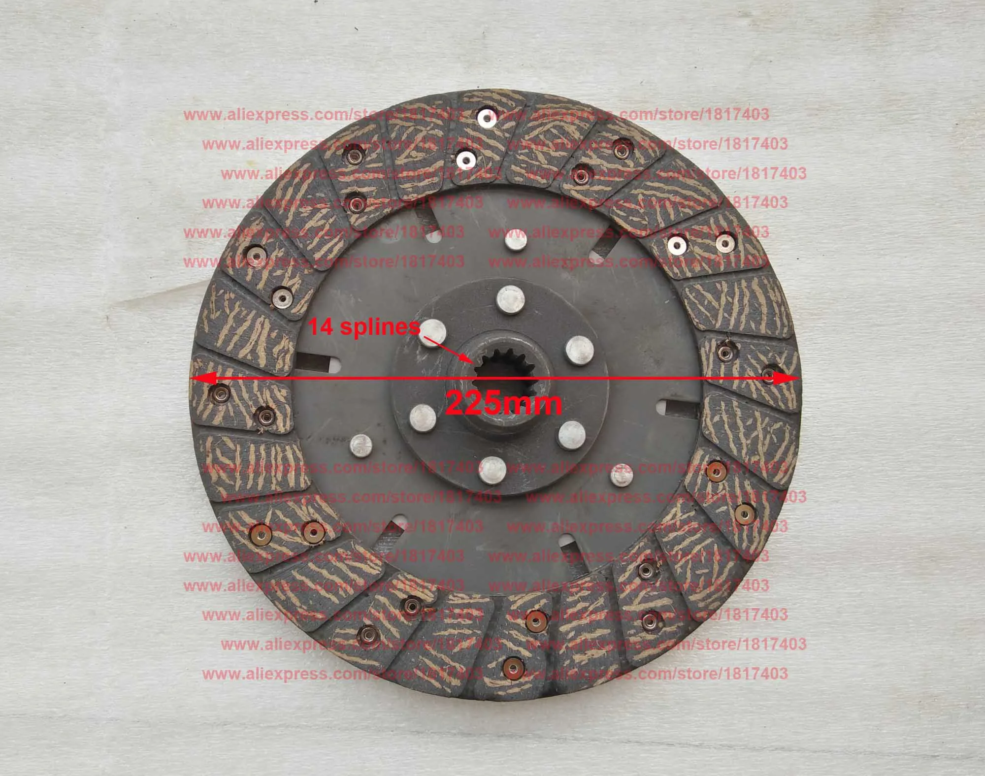 

DONGFENG DF 254 PTO clutch Disc , DONGFENG / EAST WIND / DF / Midway / Taskmaster Tractor Parts , 25HP, DF254