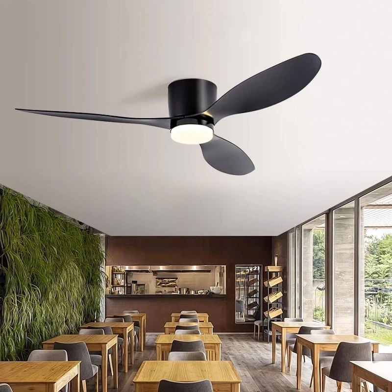 E27 Lighting Fan With Remote Control – Silent Invisible Ceiling LED Fan, Space-Saving Compact Design For Low Ceilings, Bedrooms, Living Rooms, Dining Rooms, Kitchens