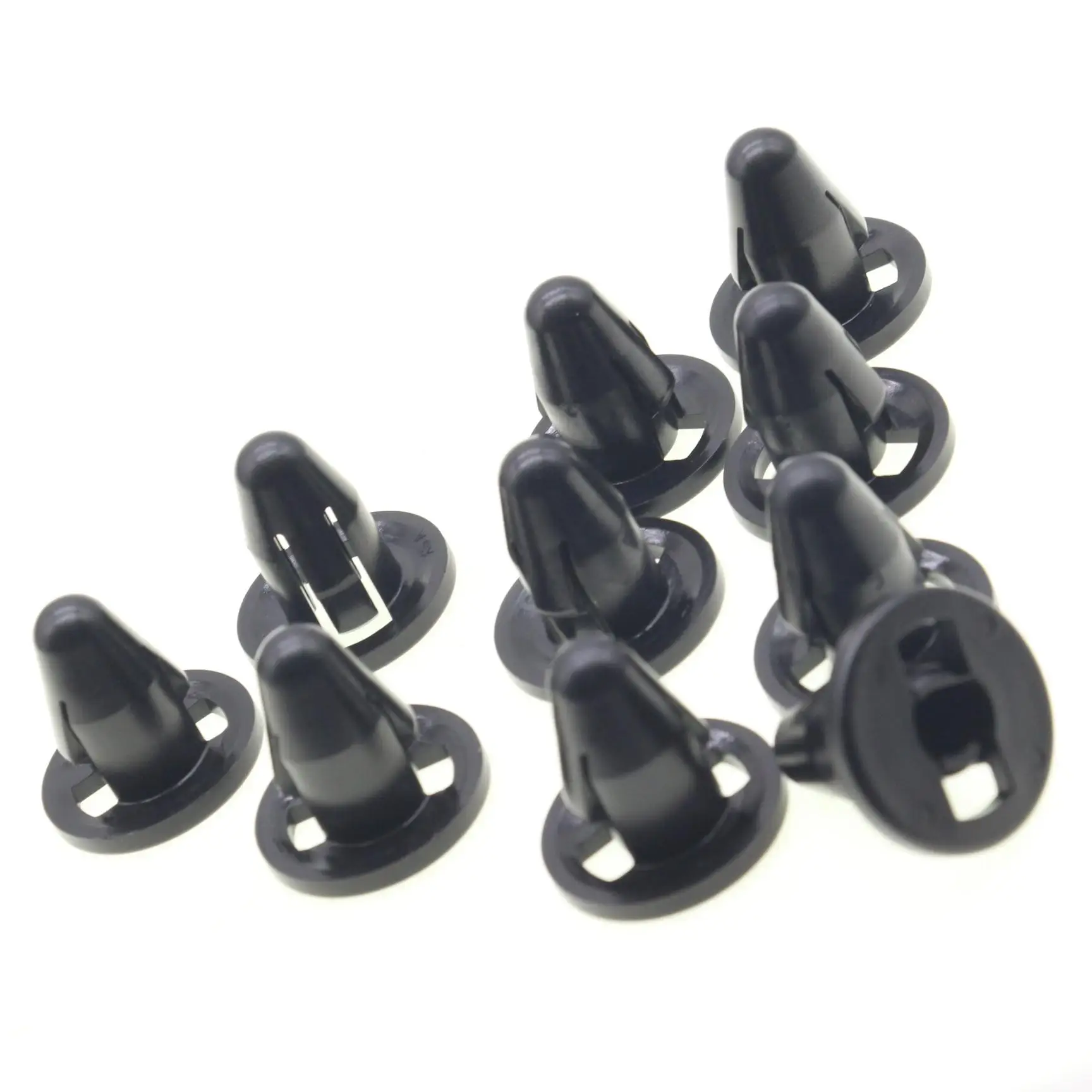 10 Pcs Lower  Bumper Cover Clips Retainer For Mitsubishi Lancer Outlander Mirage Eclipse MB271999 MB403435 Black Nylon Fastener