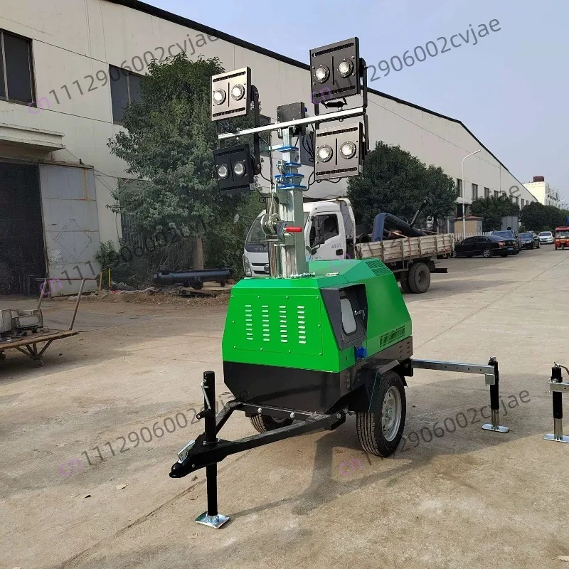 Hot Selling Mobile Solar Light Tower Telescopic Mast Solar Light Tower Portable Light Tower