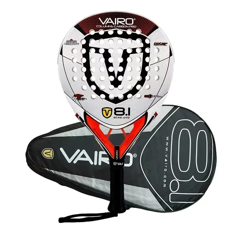 Professional Padel Tennis Racket, Soft Face, Carbon Fiber, Lightweight, Fashionable EVA Sports Equipment, High Quality, 2024