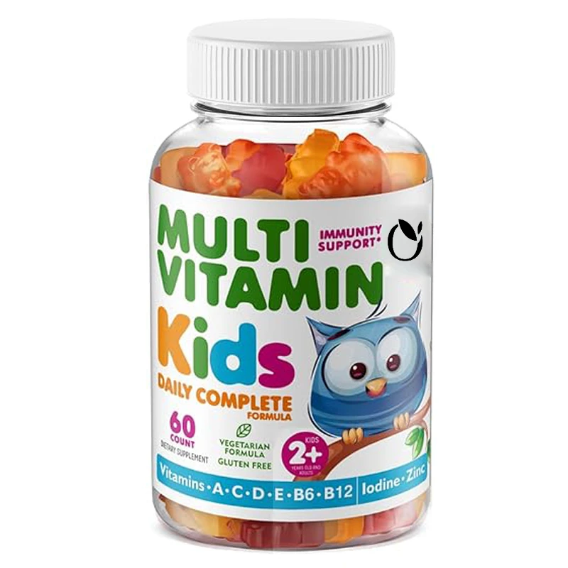 Children\'s Complex Vitamin Gummies, Vitamin A, C, D, E Vegetarian B6, B12 Zinc Bio Complex Vitamin -60 Capsules