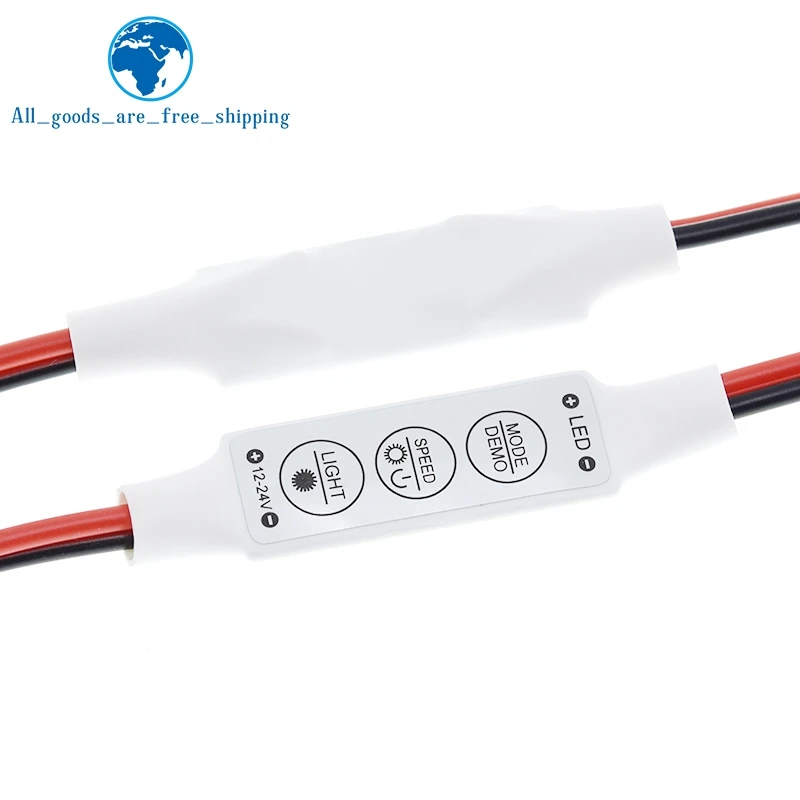 

1/3Pcs DC 12V 3 Keys Single Color Dimmer LED Controller Brightness Dimmer Switch For 5050 3528 5630 Led Strip Lamps Lighting