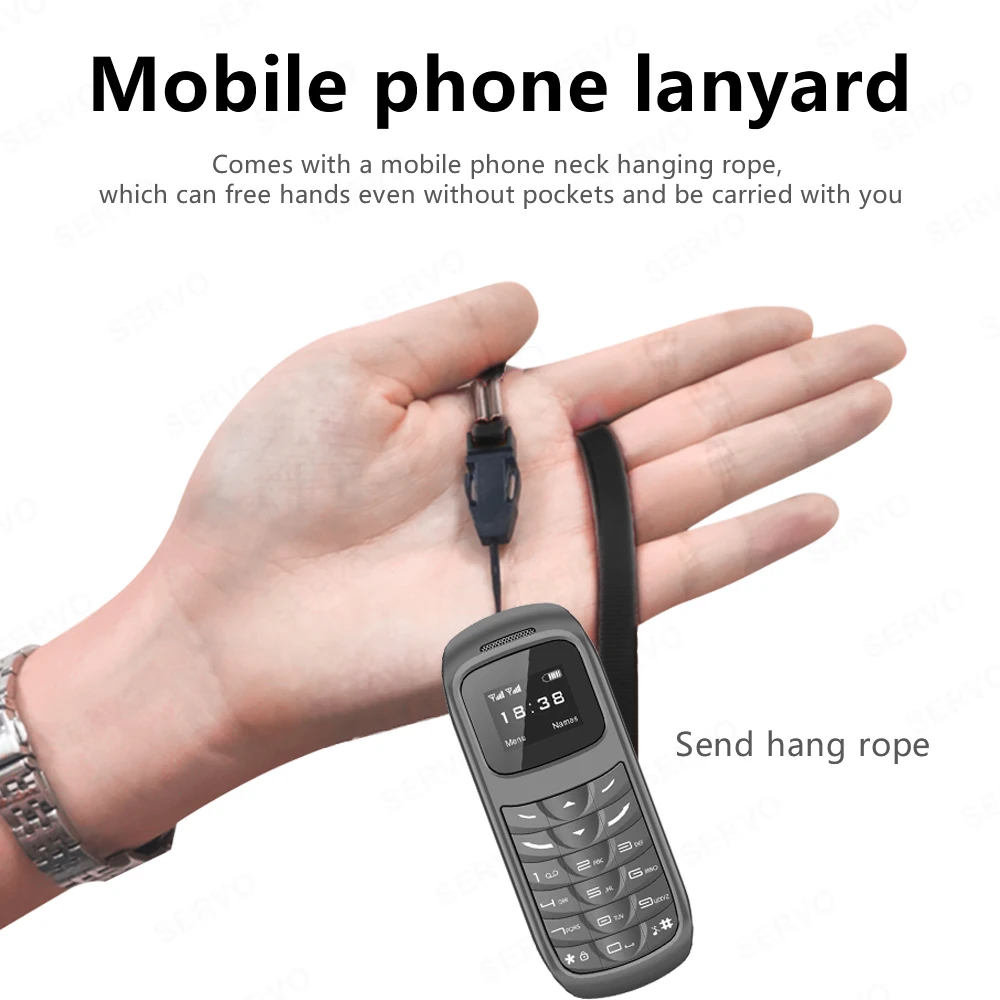 SERVO BM70 2G GSM Mini Mobile Phone Dual SIM Card Auto Call Record Bluetooth Call Blacklist Magic Voice Mini Portable Cellphone