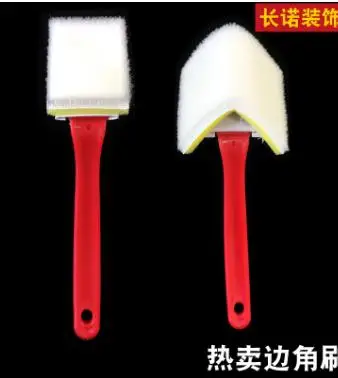 2 個トリムペイントブラシコーナー塗装アクセサリーハウスデッキアプリケーターツール用