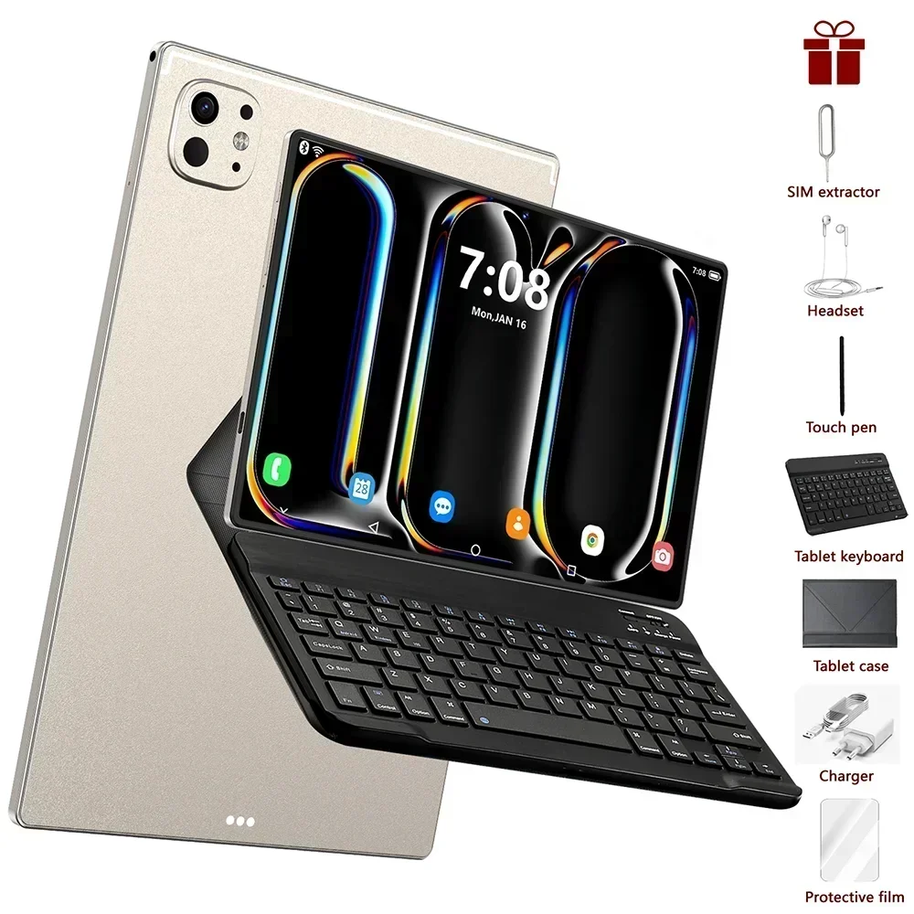 2025 Original Pad 9S Pro Tablets Android 15 22GB+2TB 10.1 inch Tablet PC Snapdragon888 Global Version 5G Dual SIM Card 10000mAh