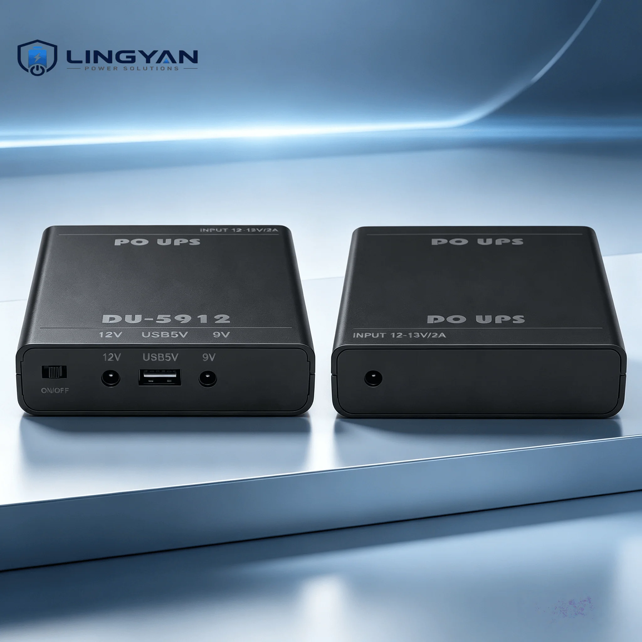 Router Modem CCTV Emergency Power Box, 3 Slot 18650 Mini DIY UPS Shell with Stable 5V 9V 12V Voltage Output