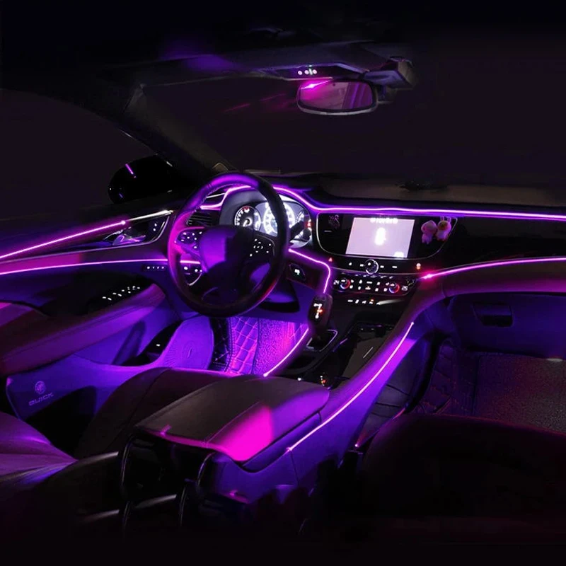 18 in 1 Led Car Ambient Light RGB 213 Colors Acrylic Strip