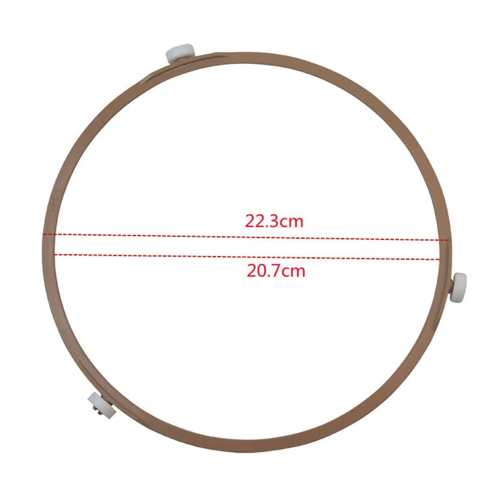 電子レンジガラストレイ回転ローラーリング PPS サークルオーブントレイサポート外径 8.78 インチガラスターンテーブルベースアクセサリー