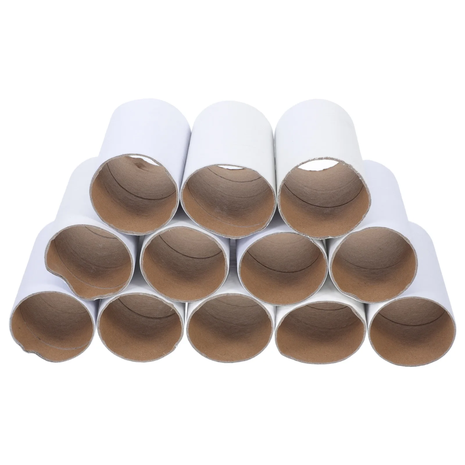 12 Pcs Paper Tubes Blank Cylindrical White Embryo Toilet Paper Cores for Crafts Cardboard Tubes DIY Painting Projects