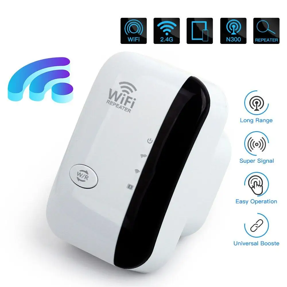 Repetidor WIFI inalámbrico de 300Mbps, extensor Wifi remoto, amplificador 802.11N