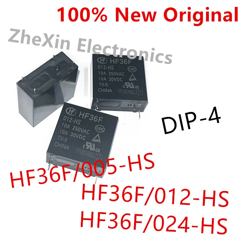 10 Teile/los HF36F/012-HS, HF36F/024-HS, HF36F/005-HS DIP-4 Neue power relais HF36F-012-HS, HF36F-024-HS, HF36F-005-HS