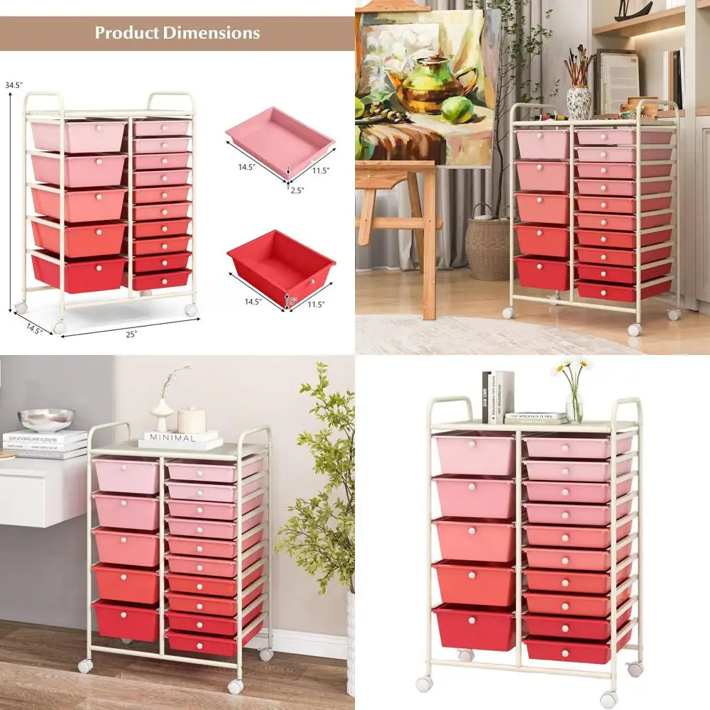 15-Drawer Rolling S…