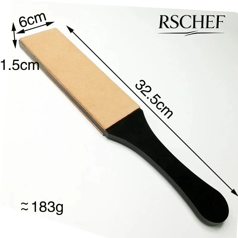Planche à polir double face en cuir naturel, pâte d'avertissement, outil de rasoir, aiguiseur de couteaux, composés de coupe