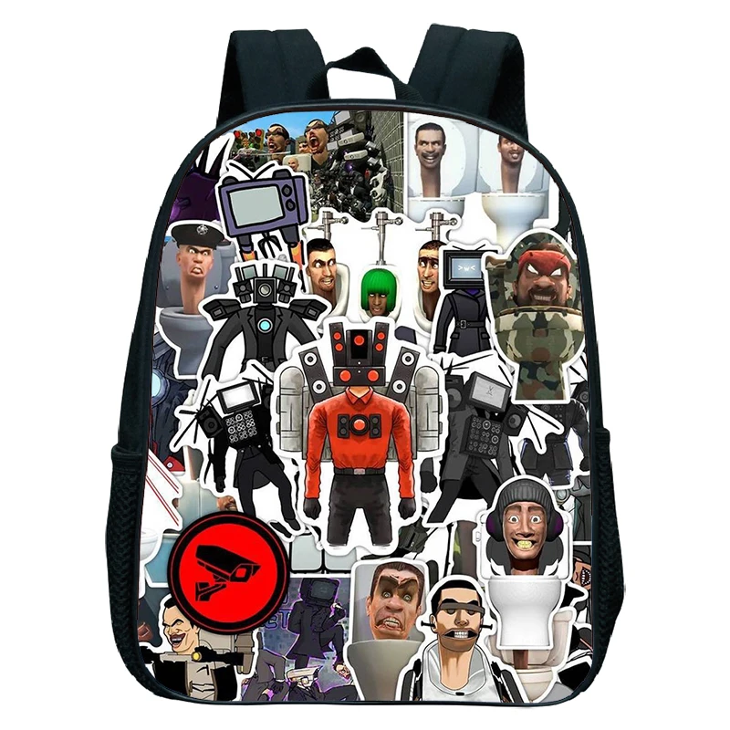 Titan Speakerman Print Backpacks Boys Girls Kindergarten School Bags Children Game Skibidi Toilet Rucksack Kids Bookbag Mochila