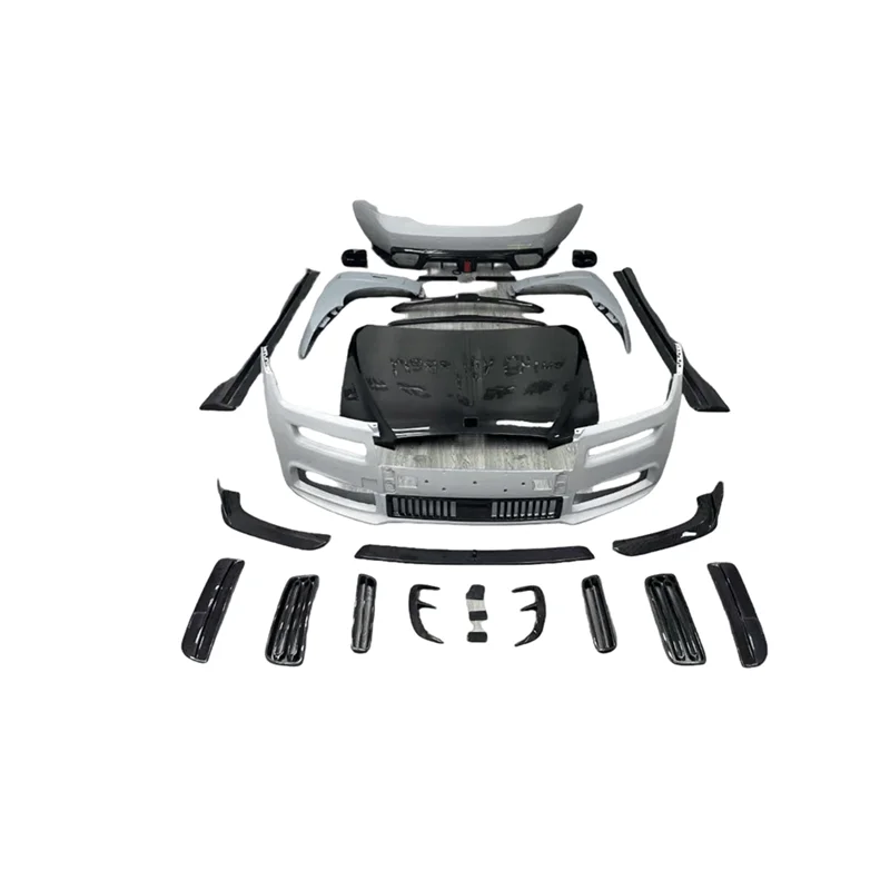 2024 New Cullinan MSY Body Kit with Half Carbon Fiber Side Guard and Rear Spoiler Automotive Bumper Body Kit