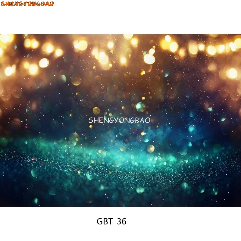 SHENGYONGBAO Digital Printed Photography Backdrops Prop Glitter Facula Light Spot Theme Photography Background   GBT-08