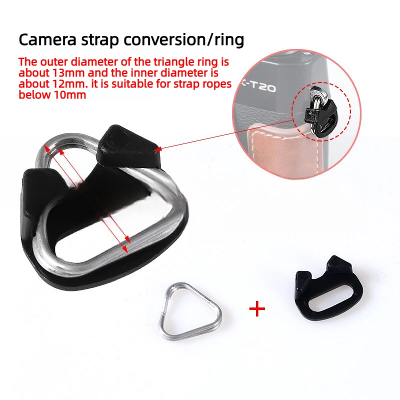 Camera Belt Hook Camera Shoulder Strap Triangle Split Ring Replacement Camera Buckle for Fujifilm Nikon Sony Olympus Pentax