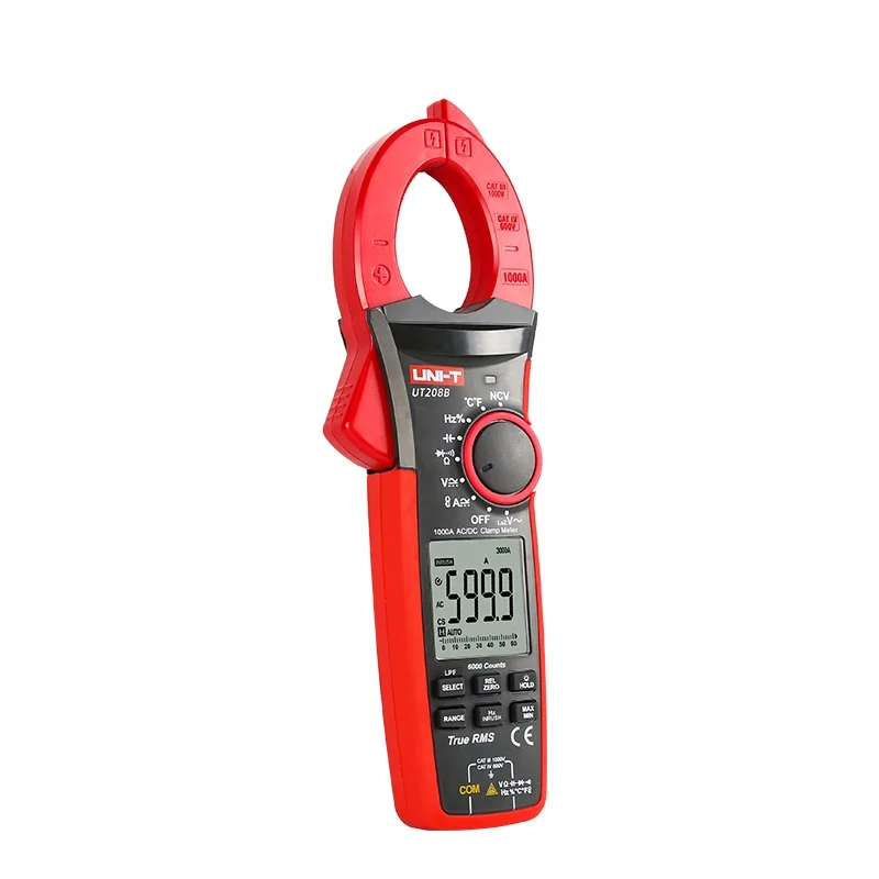 UNI-T UT207B UT208B Digital Clamp Meter True RMS LPF 6000 Count AC DC 1000A 1000V Electrical Tester Pliers Ammeter Voltmeter