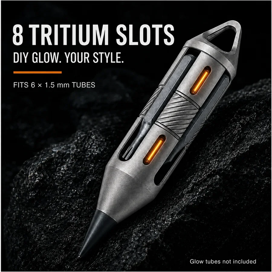Titanium Alloy Mini Pen Screwdriver Portable Outdoor Camping Multi-functional Gear Pocket Tools EDC