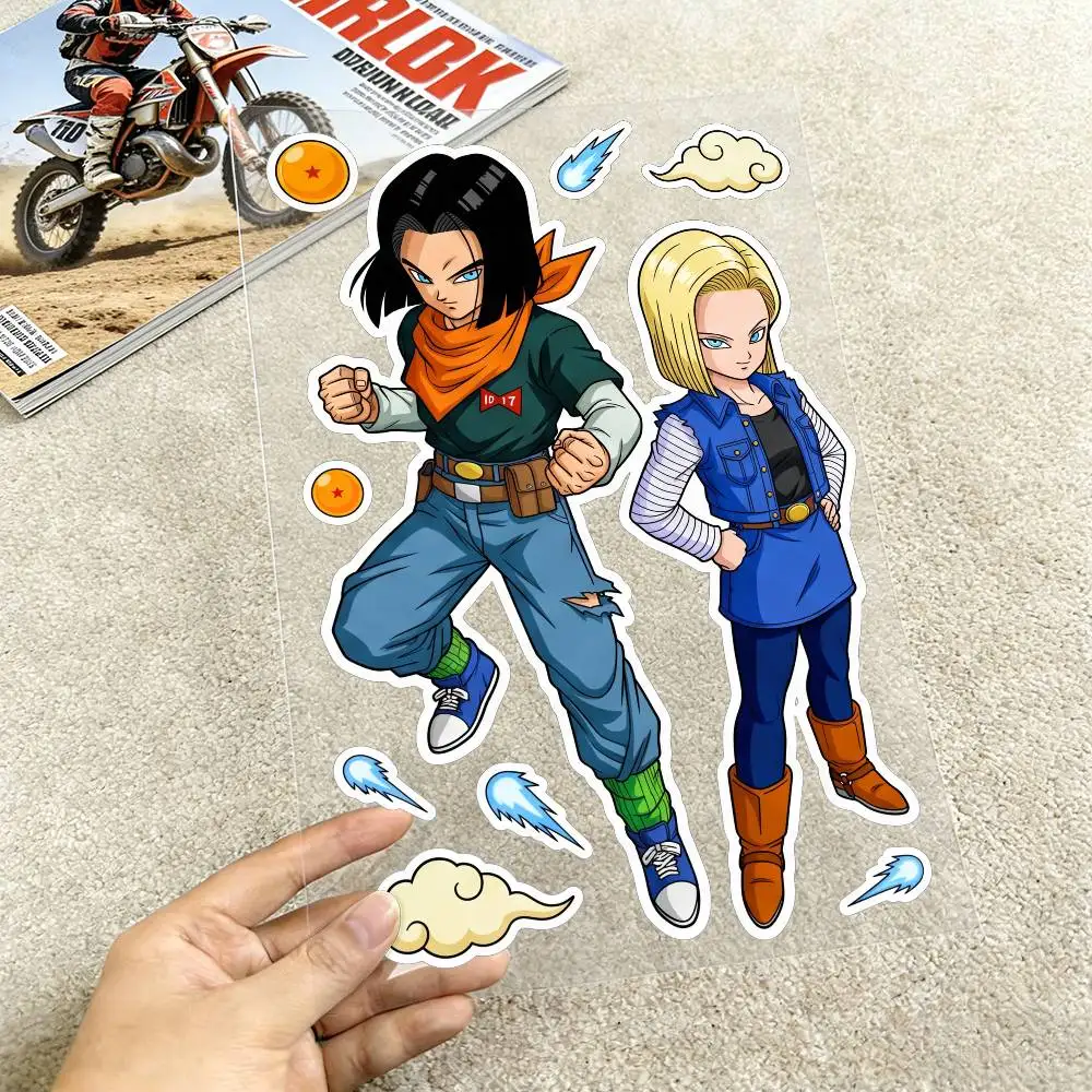 

Светоотражающие наклейки DRAGON BALL GOKU для мотоциклов, водонепроницаемые виниловые наклейки для мотоциклетных шлемов, топливных баков и велосипедов