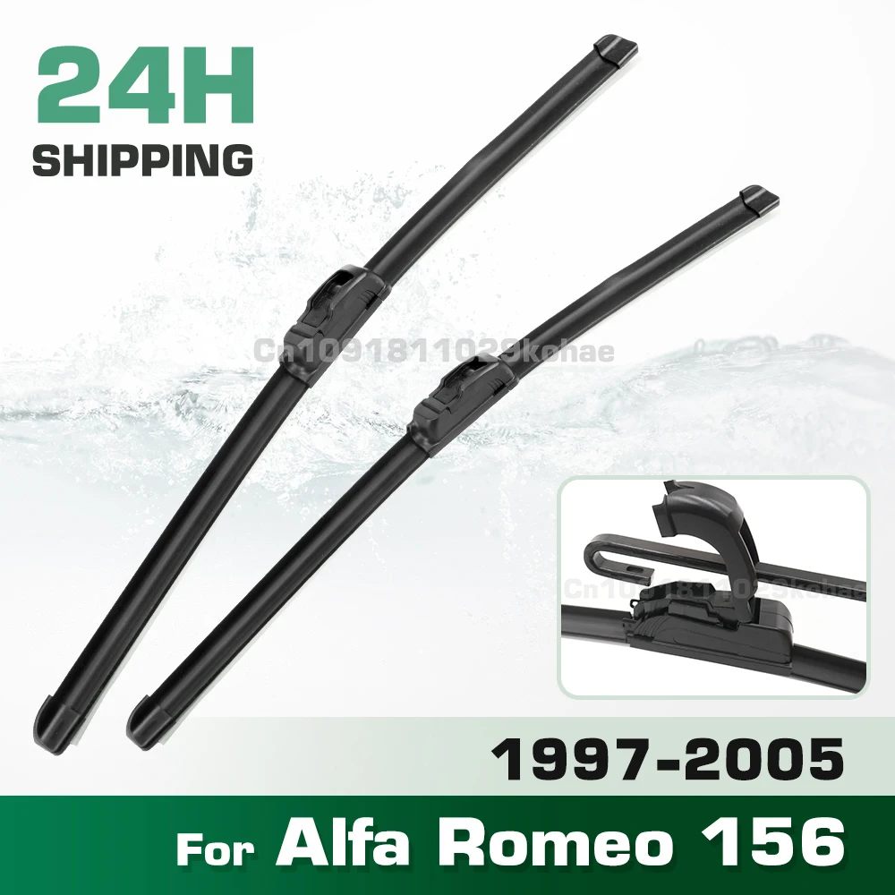 GREATROAD Wiper LHD&RHD Front Wiper Blades Set For Alfa Romeo 156 1997 - 2005 Windshield Windscreen Window Brush 22