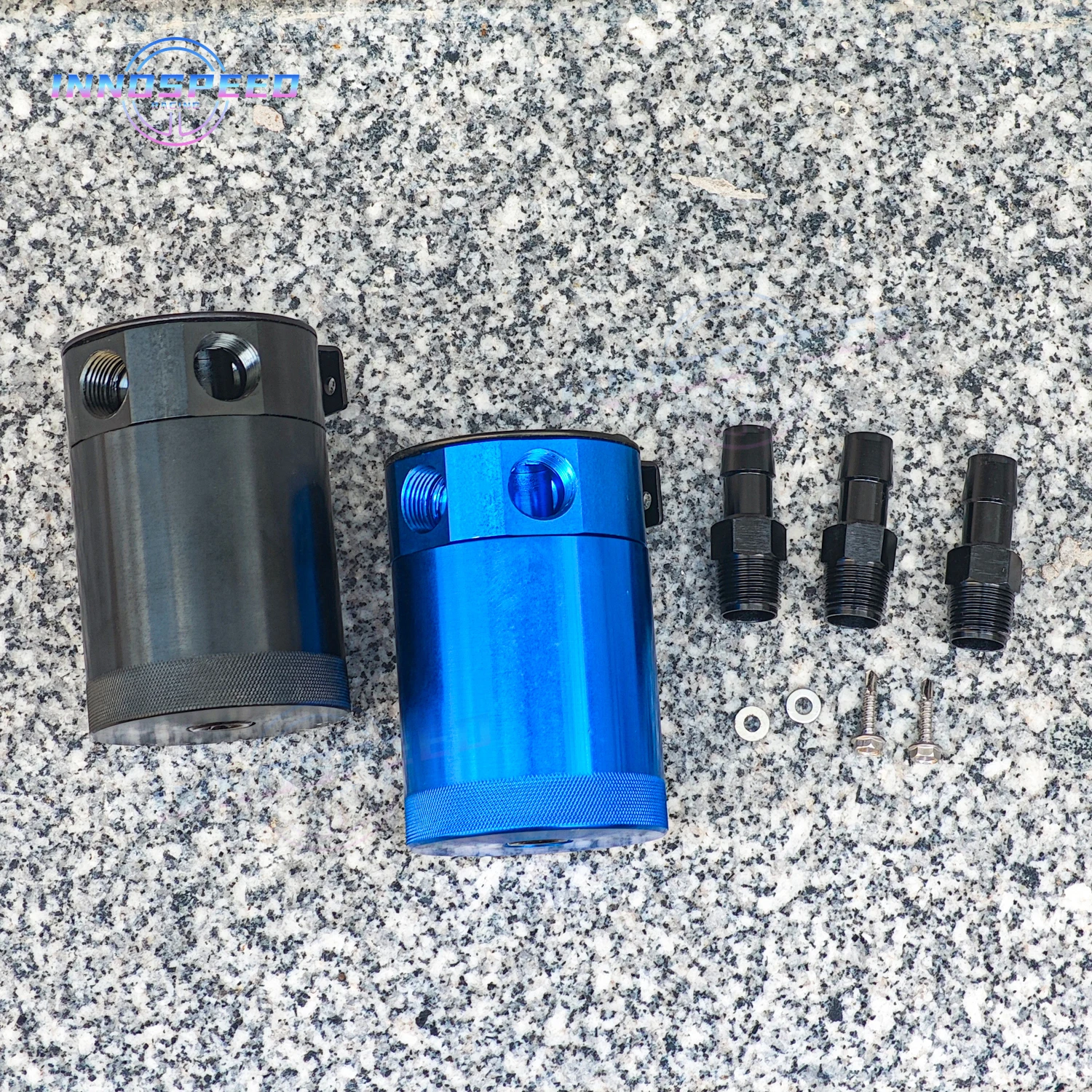 علبة سباق عالمية مكونة من 3 منافذ للزيت باللون الأسود/الأزرق #3