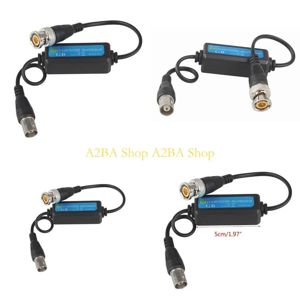 

A2BA Prevent Interference CCTV System BNC Male to Female Video Ground Loop Isolator