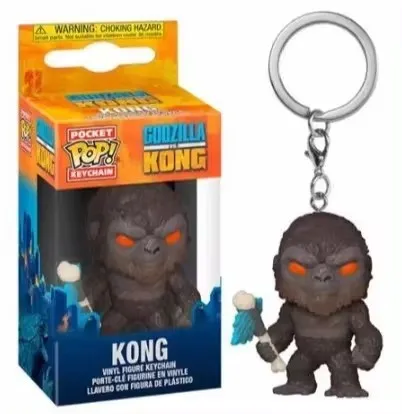 2024 nuovo FUNKO Pocet portachiavi film il nuovo impero Godzilla VS. Kong Vinyl Figure portachiavi giocattoli con scatola portachiavi regali