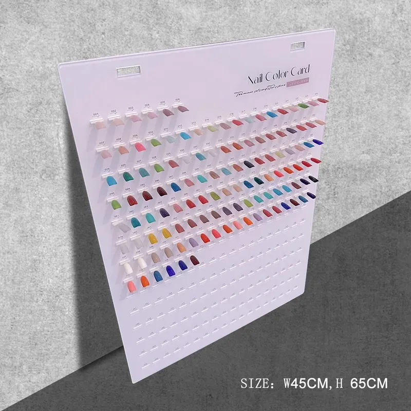 Nail Polish Gel with Swatch Cards Detachable Acrylic Nail Art Comparison Display Board for New Styles  Nail Display