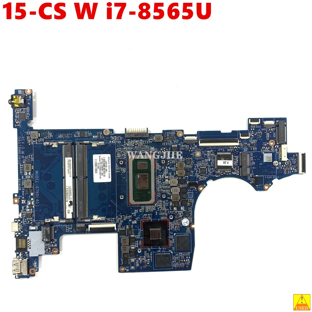 

L34176-601 L34176-001 For HP PAVILION 15-CS Laptop Motherboard DAG7BMB38G0 REV: G W/ i7-8565U+MX150 4GB Working Condition