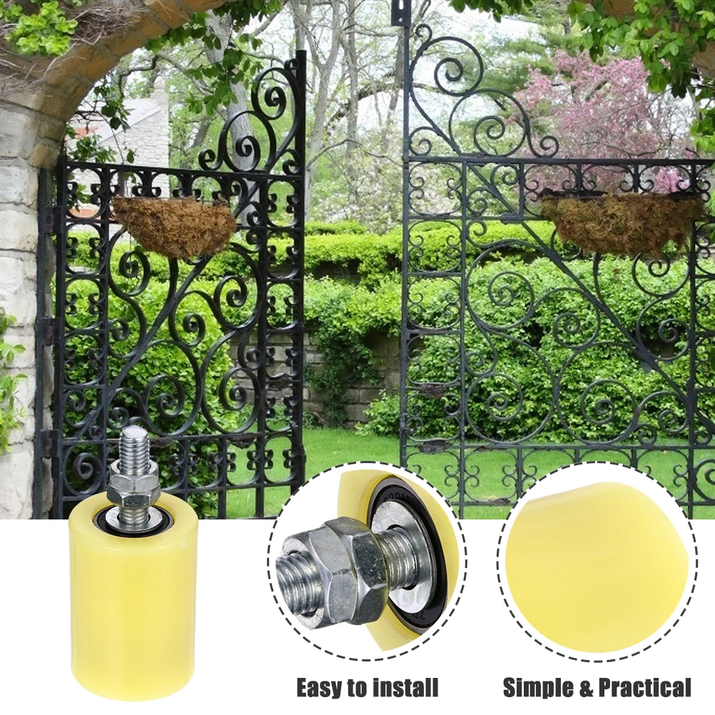 

4 шт. нейлоновое раздвижное нейлоновое колесо для ворот, шкив, роликовая гусеница, запасные части для мебели для ванной комнаты