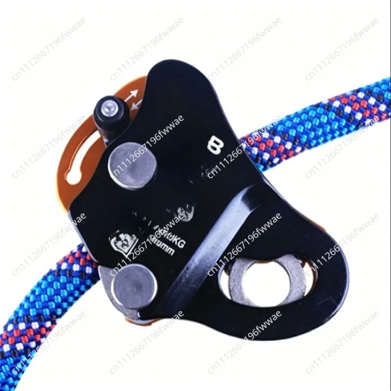 For Outdoor mountaineering movable rope grab, climbing descent protector anti-fall device