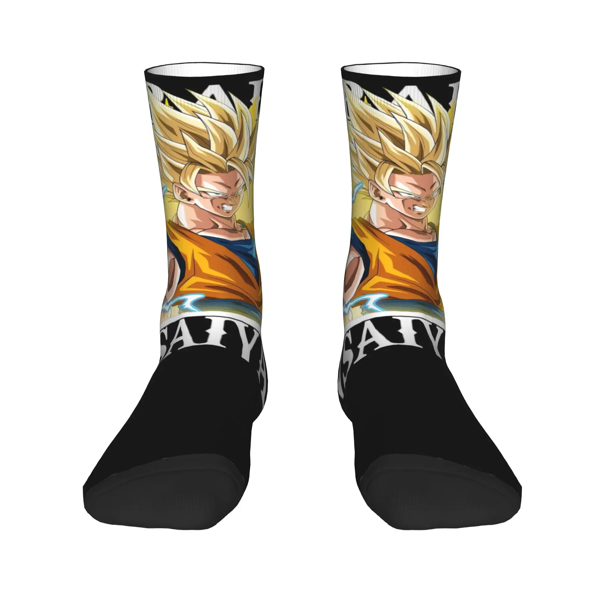 D-Dragon-Ball-L DragonBallZ Crew Socks for Women Men All Seasons  Cozy Crew Socks Non-slip