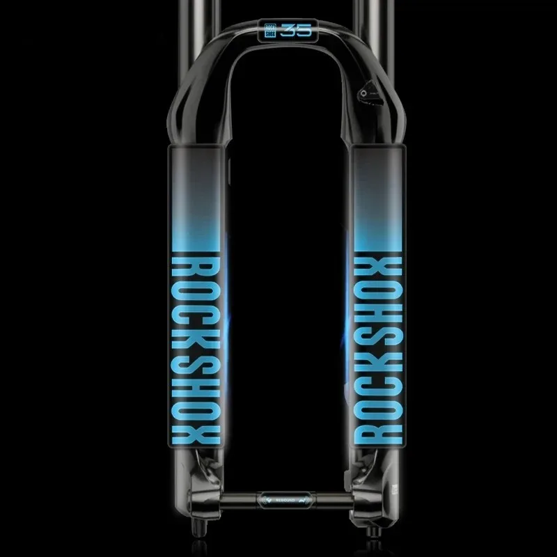 Roshox XC35 Adhesivo para horquilla delantera de bicicleta de montaña - Multicolor (Negro/Blanco, Gris oscuro, Naranja brillante, Azul, Rojo) XC35 Shock Front