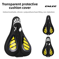 Mountain Road Bike Seat Comfortable Soft Cycling Cushion Exercise Bike Saddle PU Leather Gel Filled Shockproof Bicycle Saddle