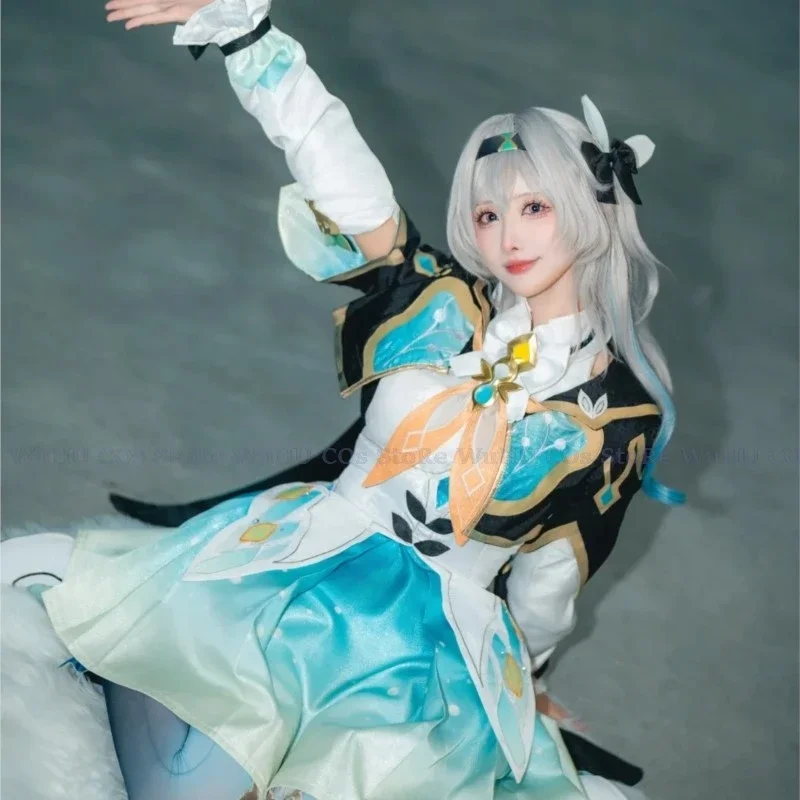 Game Honkai: Star Rail Doujin Firefly Cosplay Costume Firefly Wig Women Girls Hallowen Cos Clothes Party Suit Firefly Shoes Full