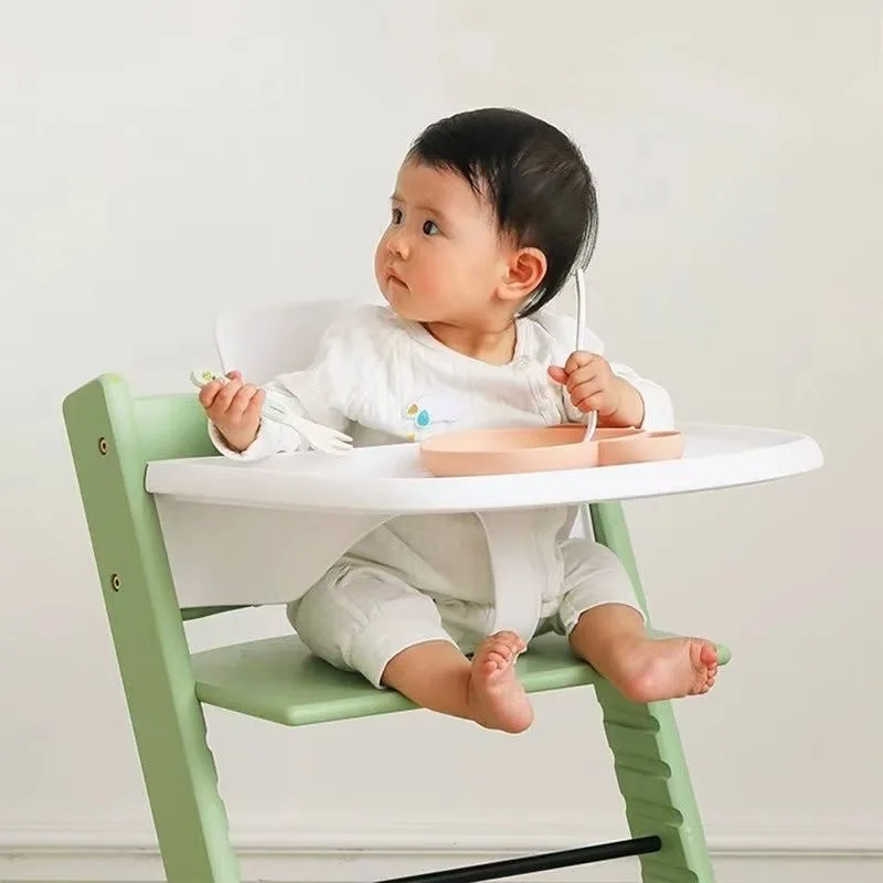 Silla de comedor multifunción para niños, silla de madera maciza, elevador ajustable, accesorios para bebés, Ins Trend