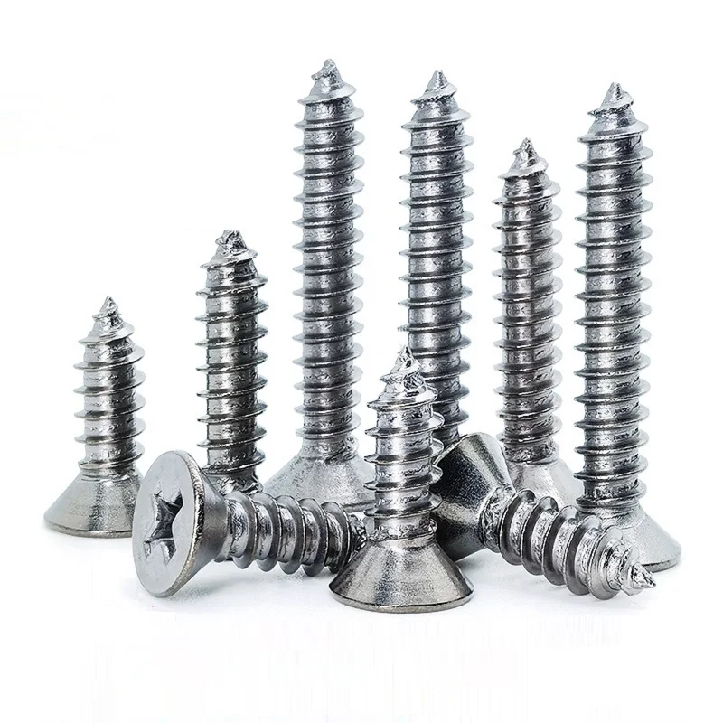 TA2 Pure titanium Countersunk Head Cross self tapping screw  M2 M3 M4 M5 Non magnetic/Anodized/Electroplating