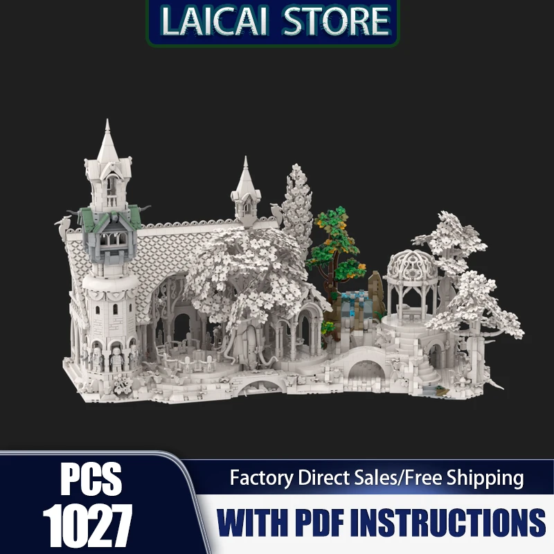 

Ring movie Model Moc Building Bricks Rivendell Expansion Model Technology Modular Blocks Gifts Christmas Toys DIY Sets Assembly