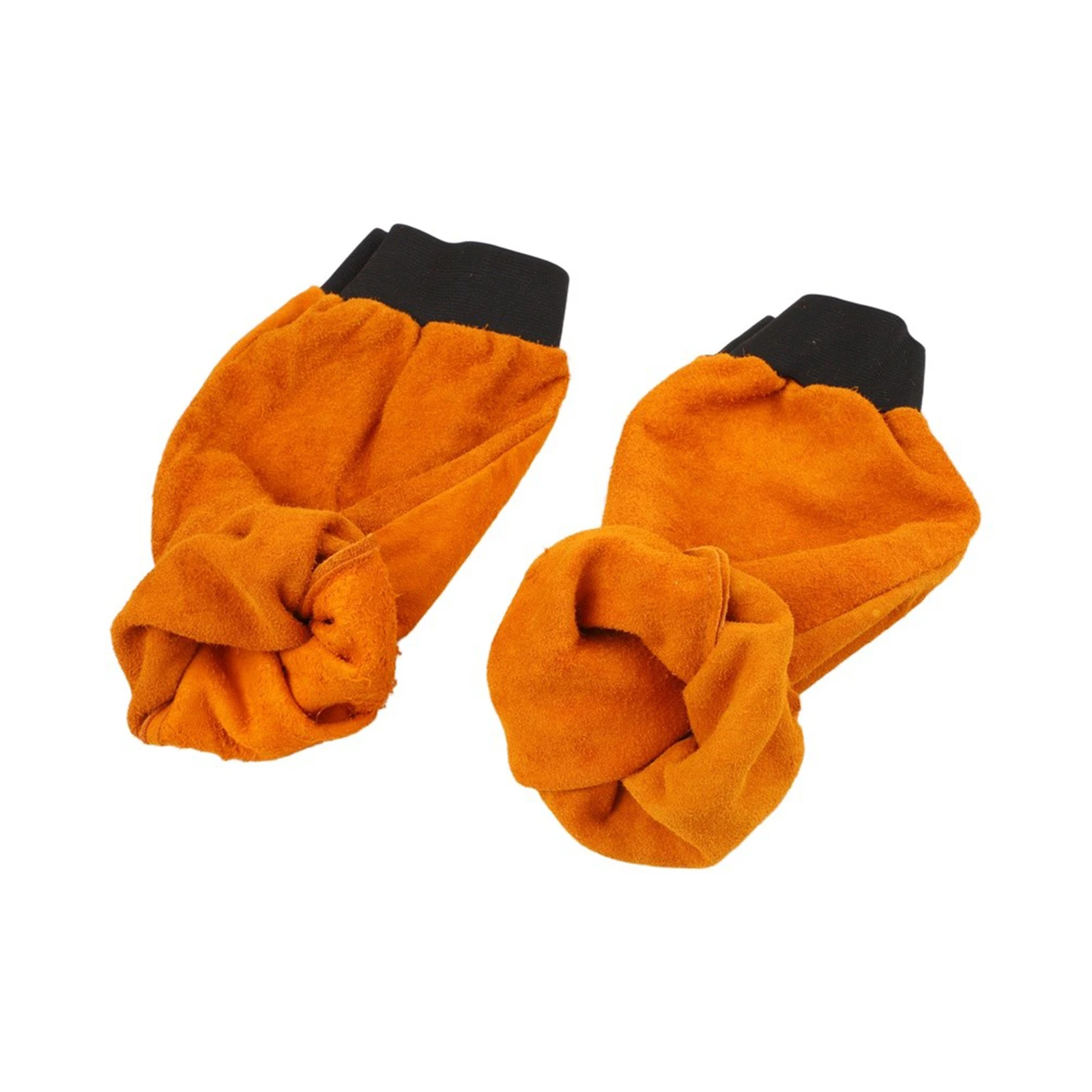 Leather welding arm guards for industrial welding tasks offering comfort breathability and reliable heat resistance