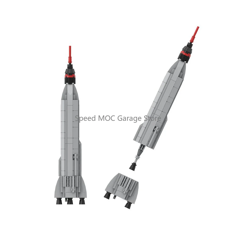 Titan Carrier Rocket Building Kit Mercury Program Space Launch Vehicle Small Particle Bricks Desktop Display Gift