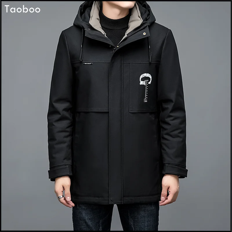 Top Quality Padded Down jacket men Business Casual Thick Warm Male parkas 2022 Classic Solid Winter jackets Windbreaker Coats